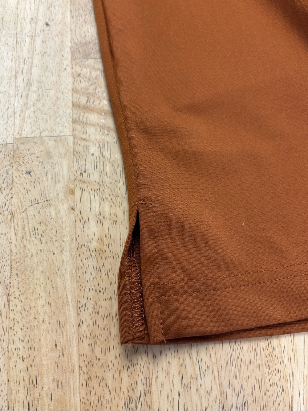 Land’s End Flex Performance Stretch Cropped Pants in Rust Copper Brown - Picture 7 of 8